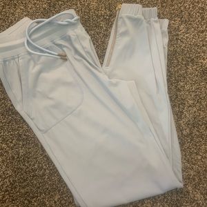 Zyia Sky Blue Zipper Joggers